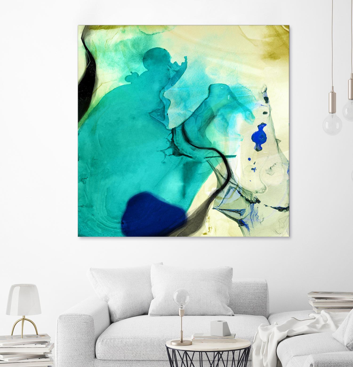 Neon Dreaming D by THE Studio on GIANT ART - blue abstract