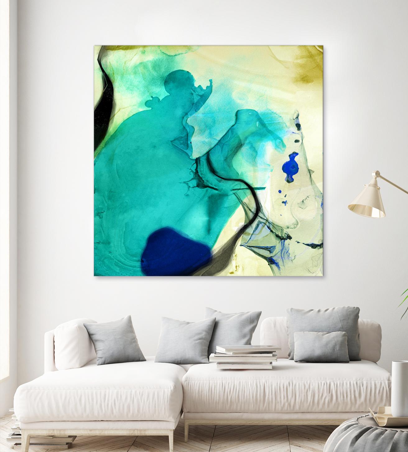 Neon Dreaming D by THE Studio on GIANT ART - blue abstract