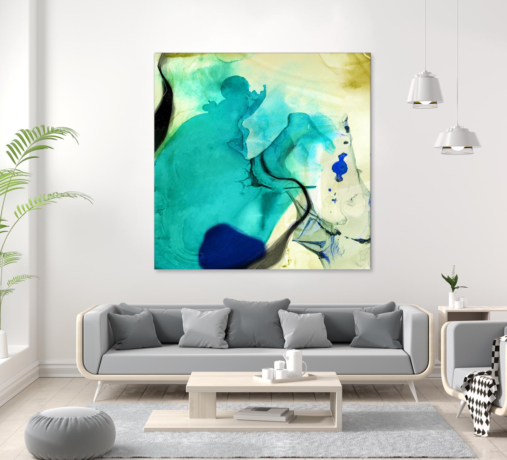Neon Dreaming D by THE Studio on GIANT ART - blue abstract