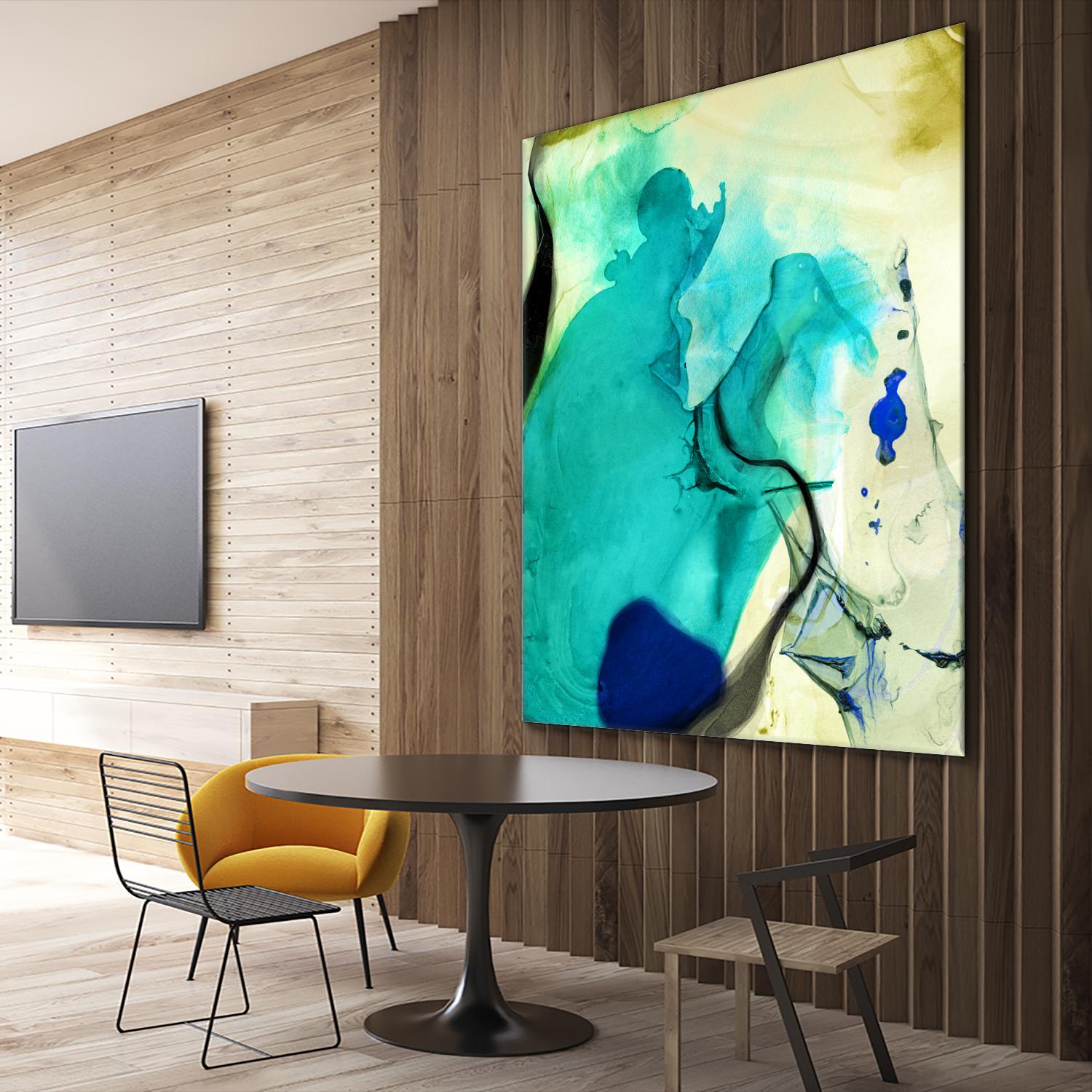 Neon Dreaming D by THE Studio on GIANT ART - blue abstract