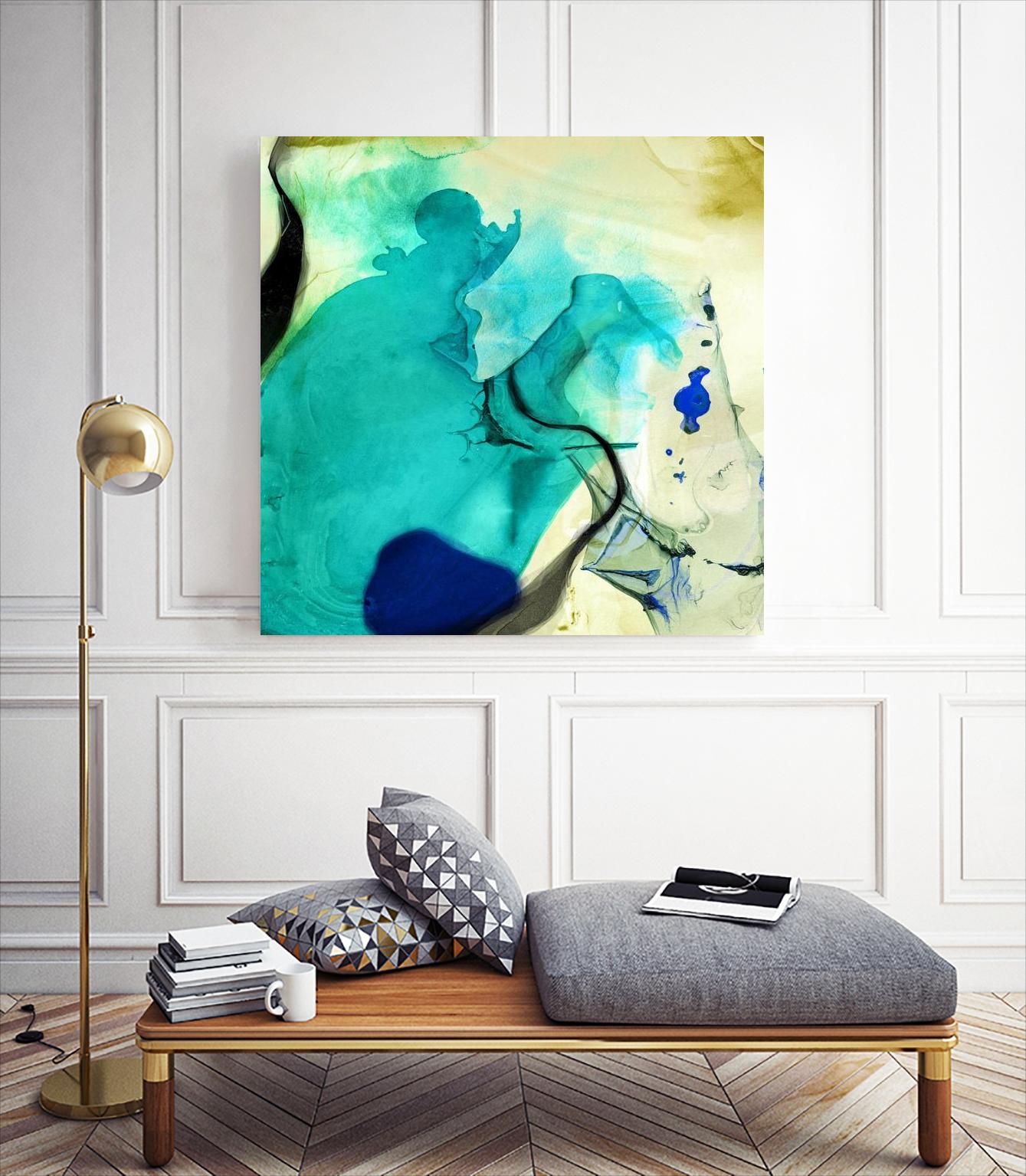 Neon Dreaming D by THE Studio on GIANT ART - blue abstract