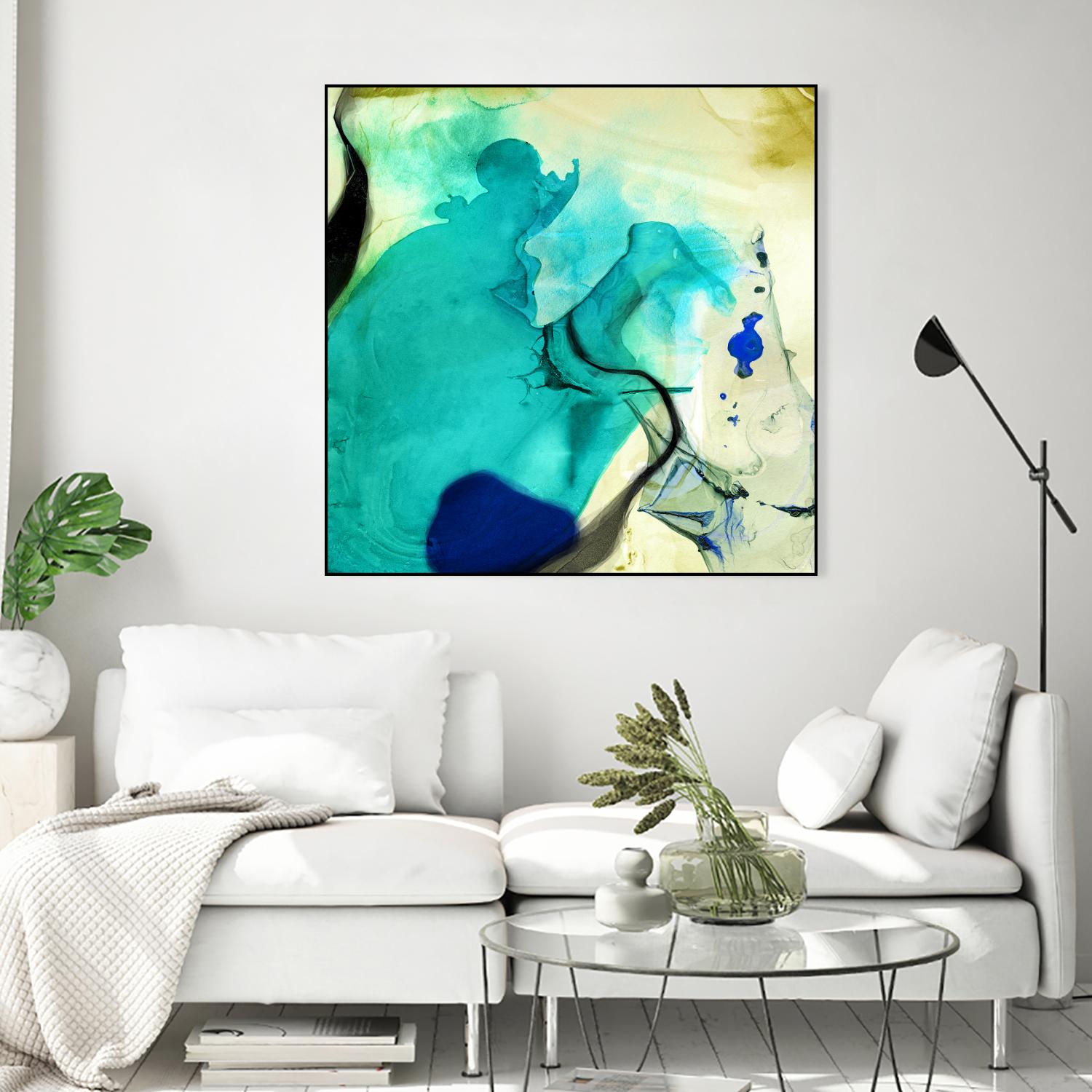 Neon Dreaming D by THE Studio on GIANT ART - blue abstract