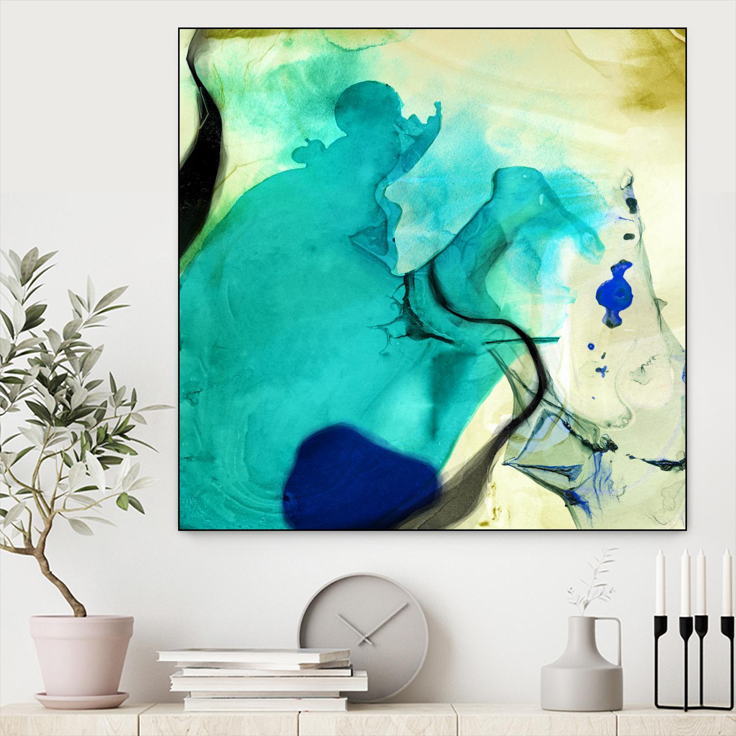 Neon Dreaming D by THE Studio on GIANT ART - blue abstract