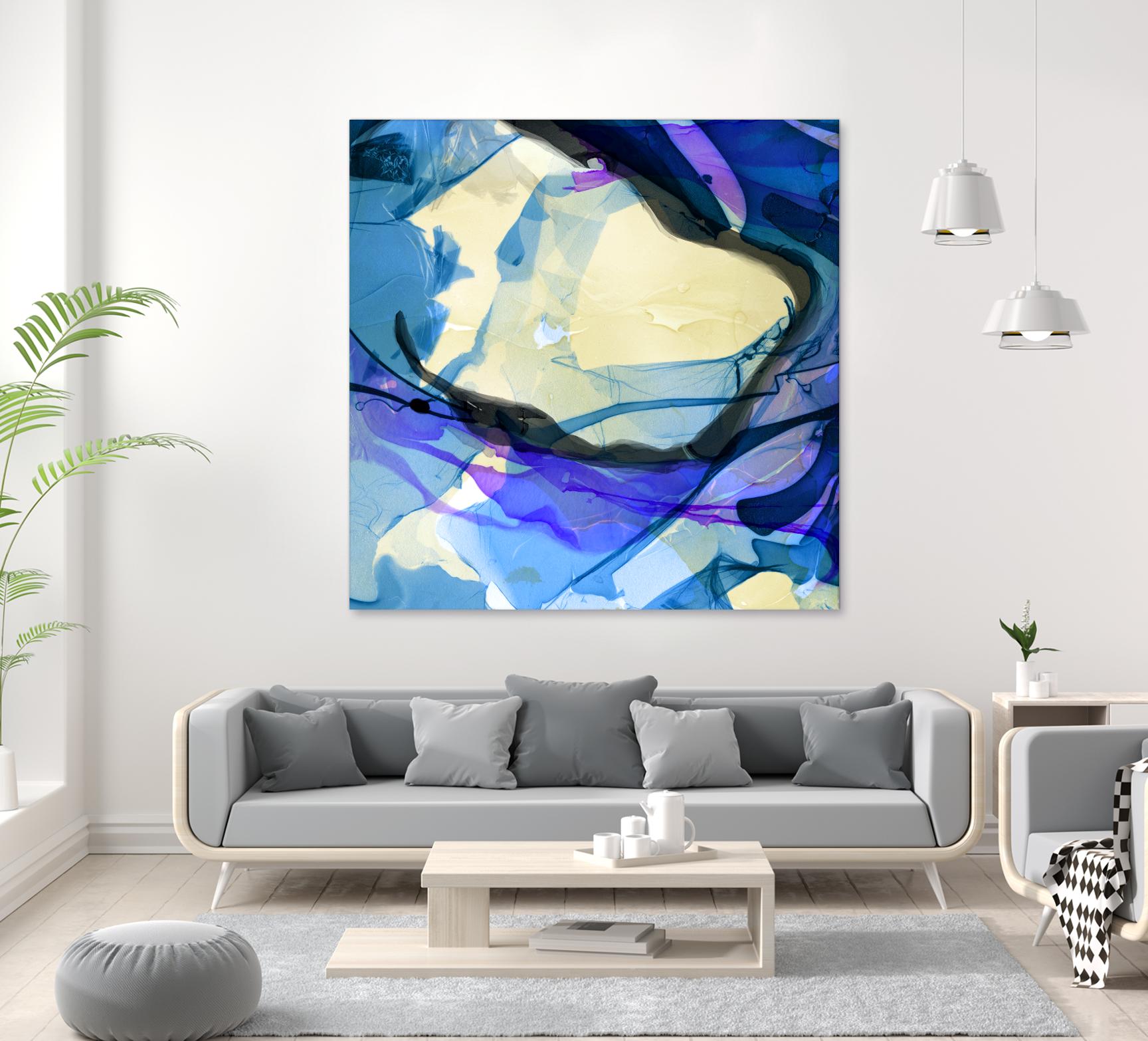 Neon Dreaming I by THE Studio on GIANT ART - purple abstract