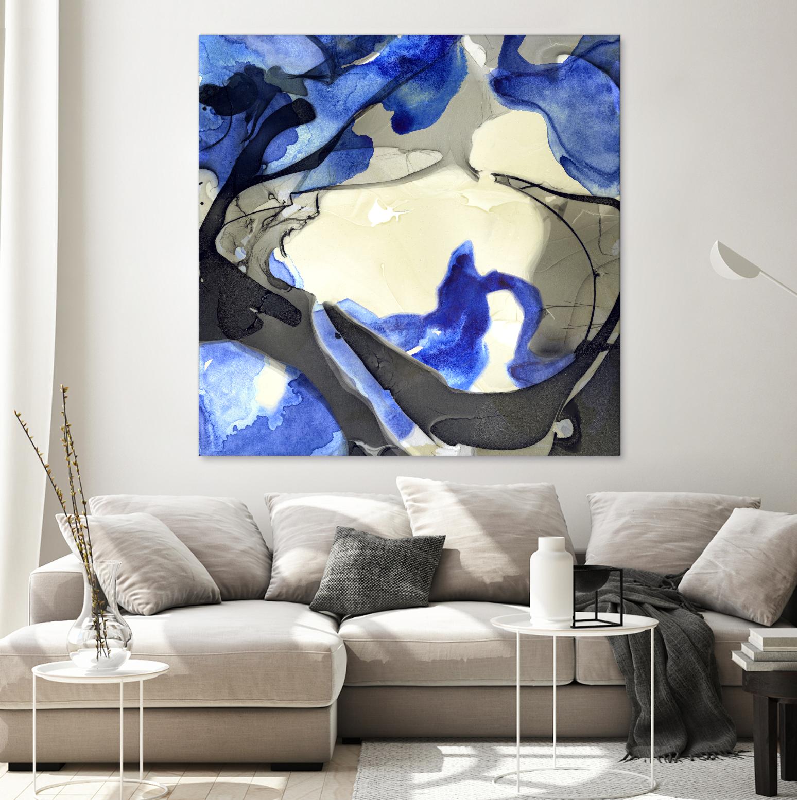 Neon Dreaming J by THE Studio on GIANT ART - grey abstract