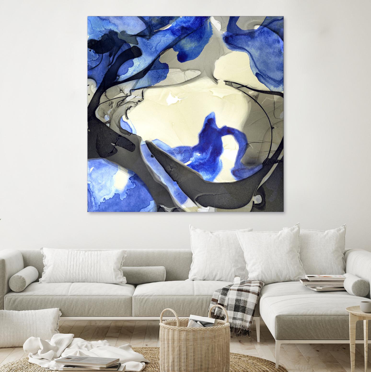 Neon Dreaming J by THE Studio on GIANT ART - grey abstract