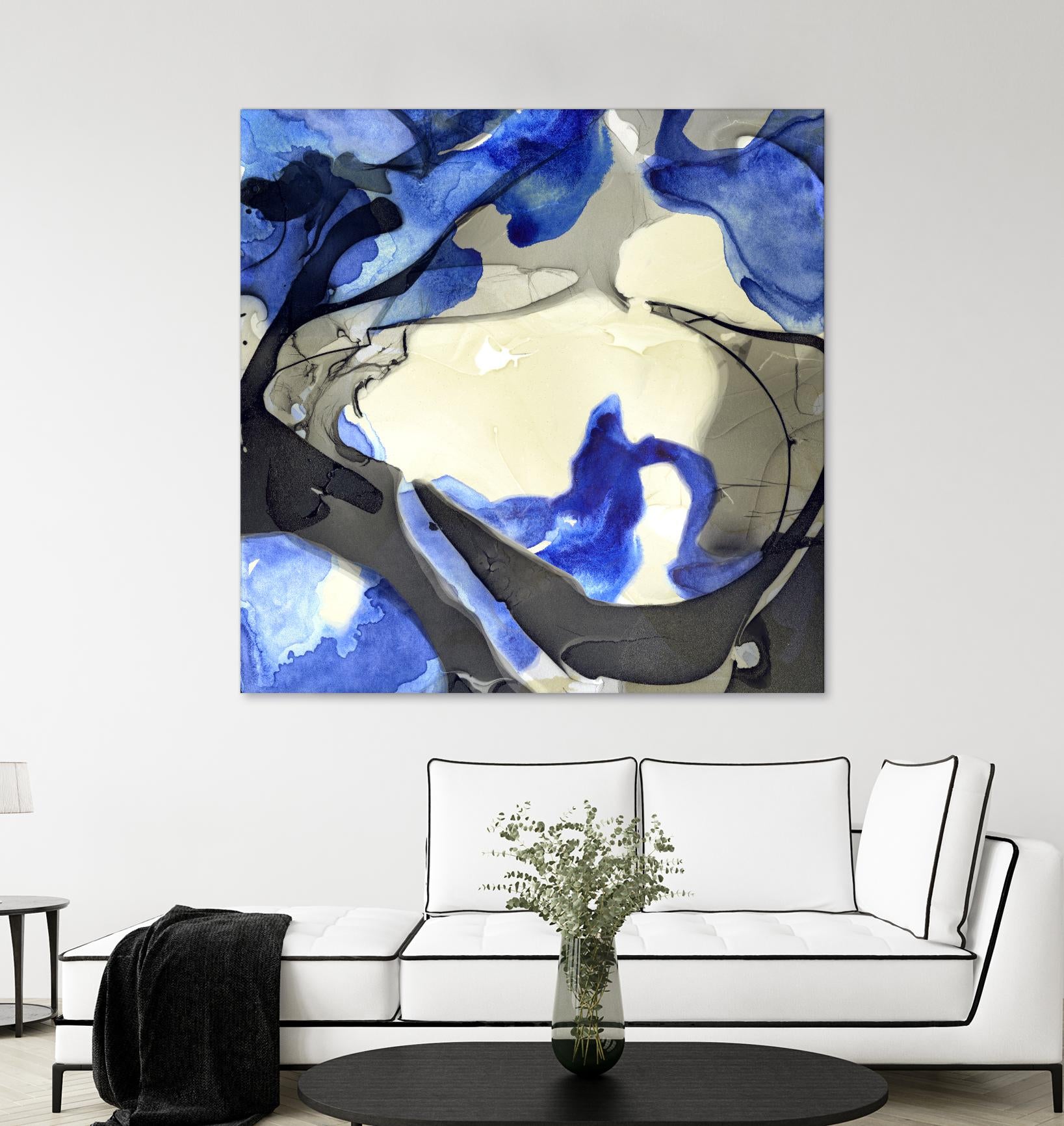 Neon Dreaming J by THE Studio on GIANT ART - grey abstract