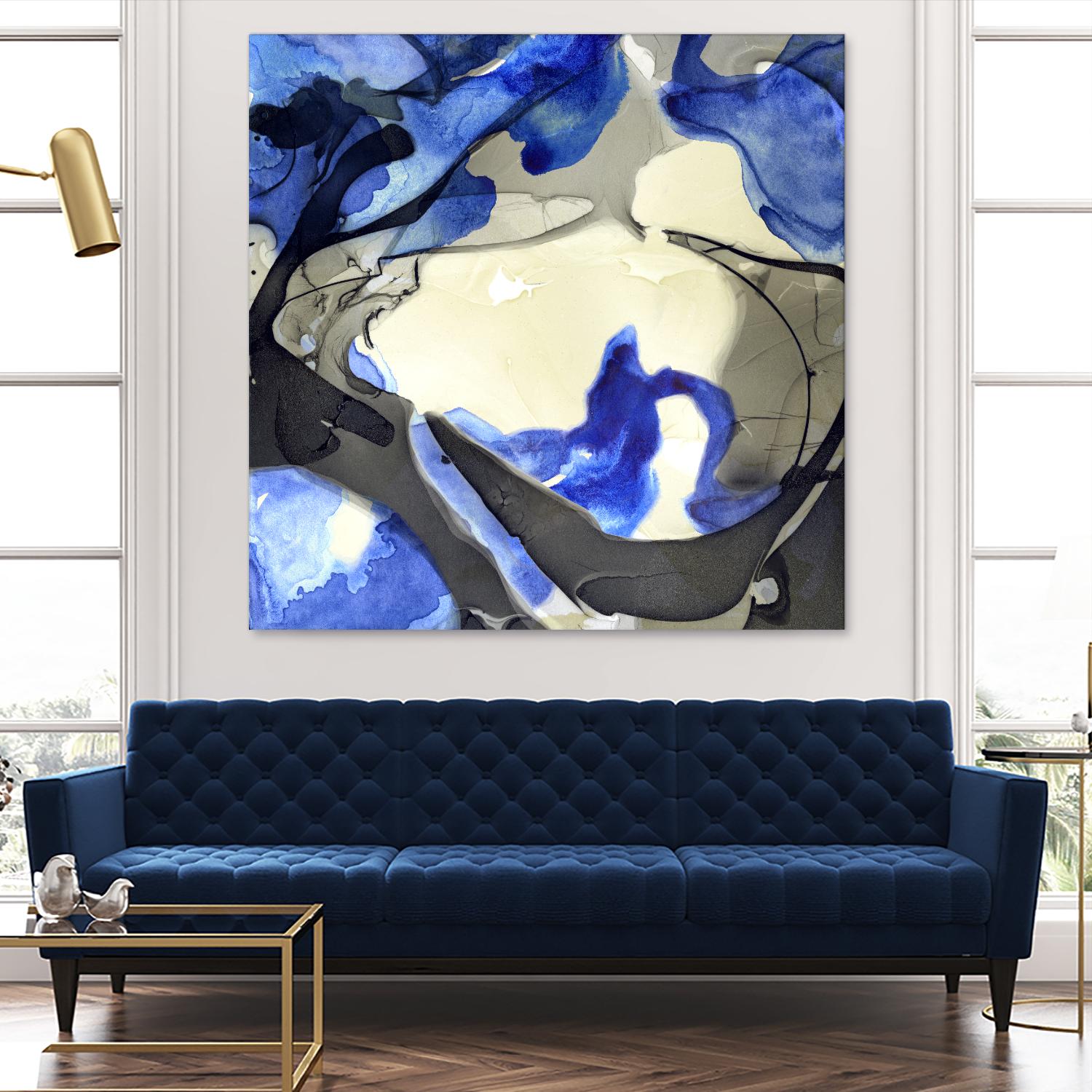 Neon Dreaming J by THE Studio on GIANT ART - grey abstract