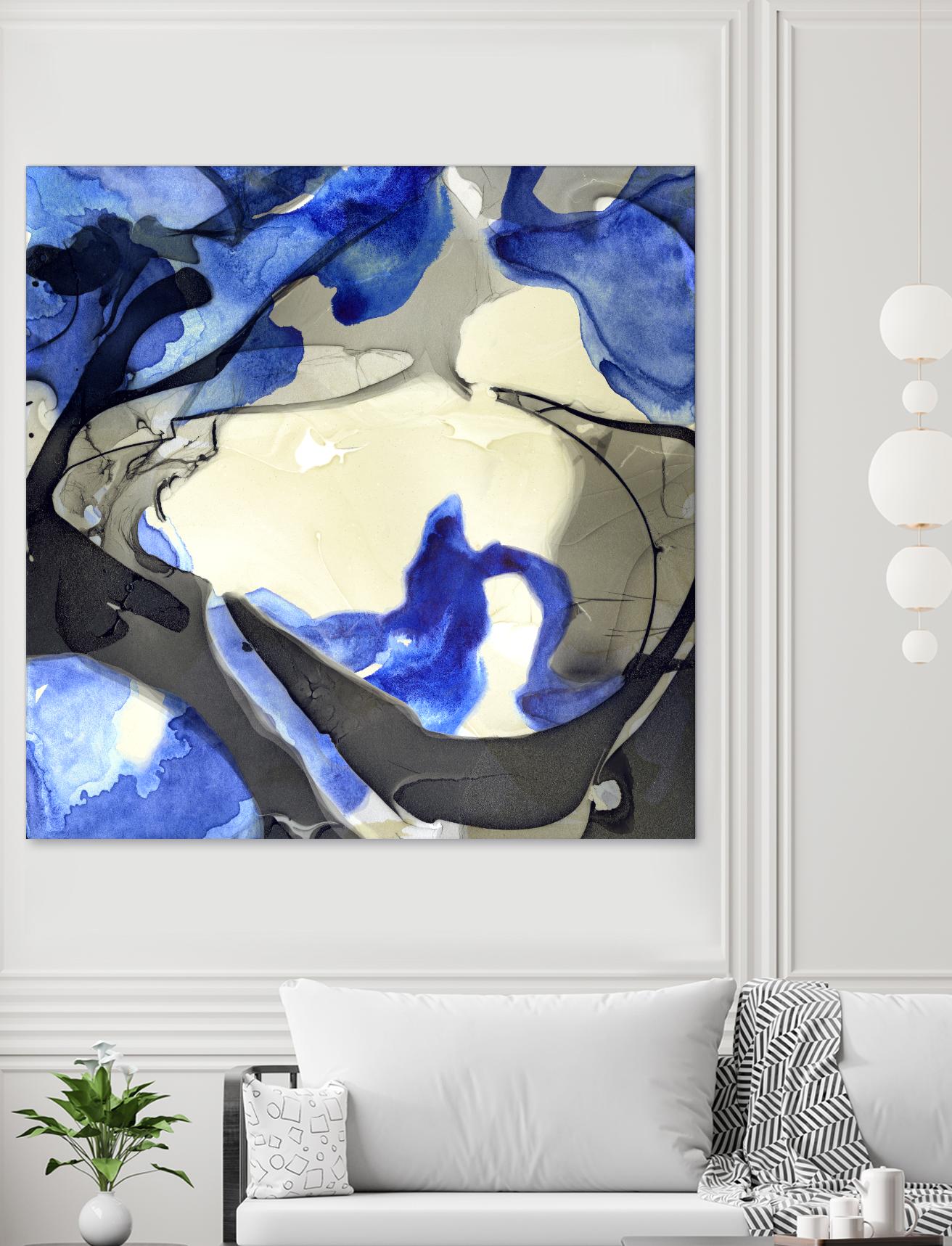 Neon Dreaming J by THE Studio on GIANT ART - grey abstract