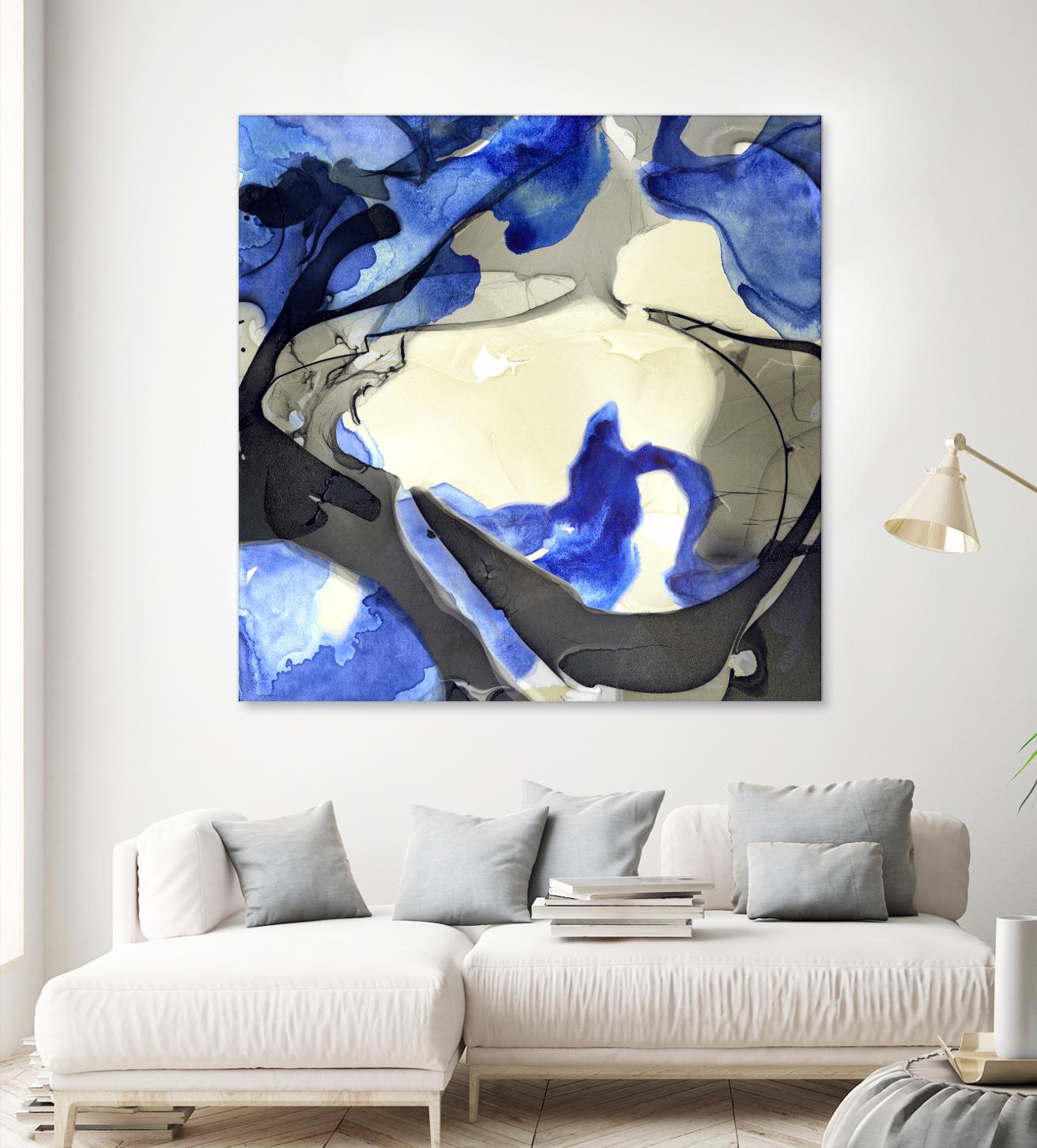 Neon Dreaming J by THE Studio on GIANT ART - grey abstract