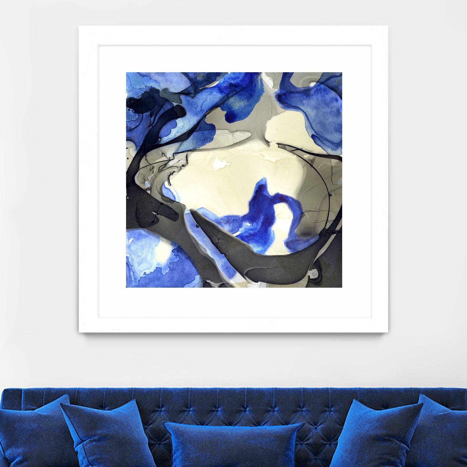 Neon Dreaming J by THE Studio on GIANT ART - grey abstract