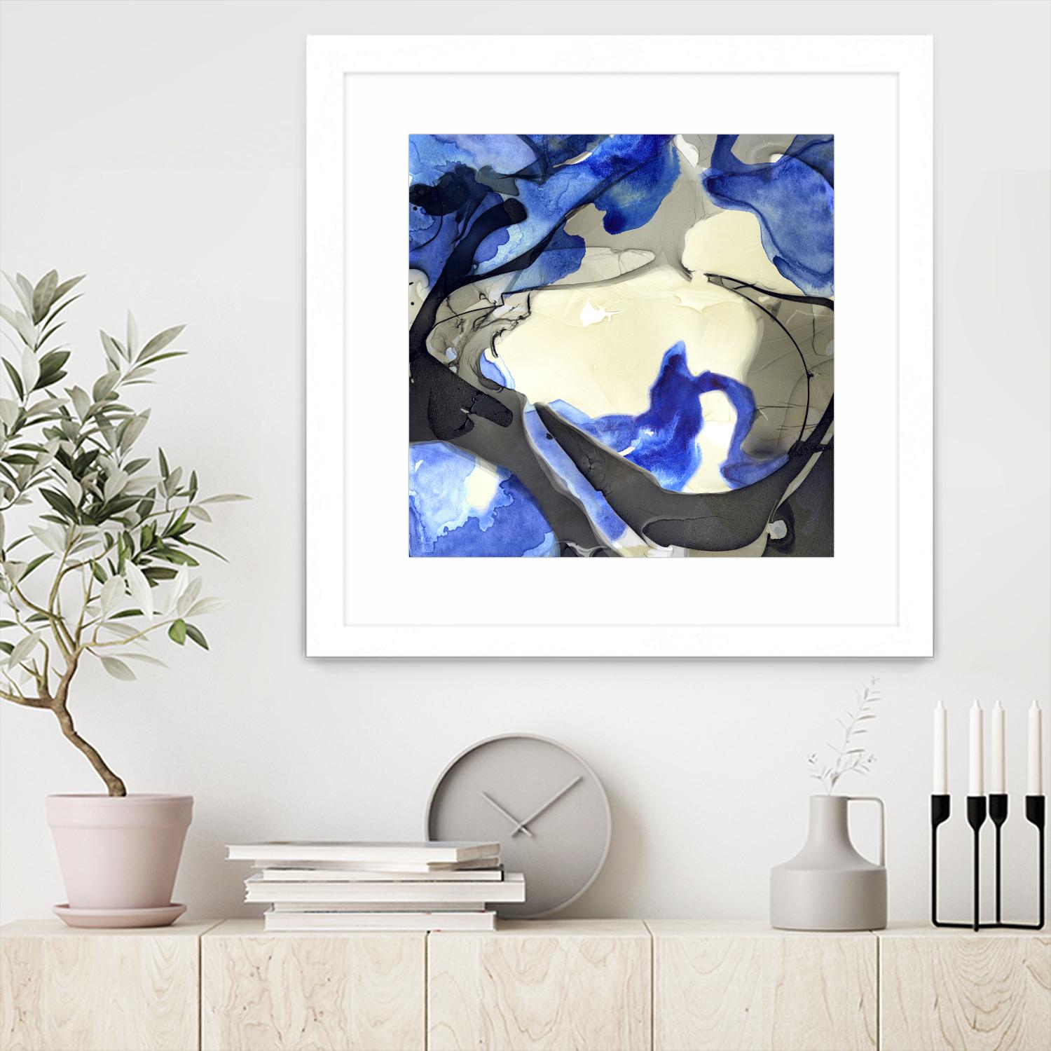 Neon Dreaming J by THE Studio on GIANT ART - grey abstract