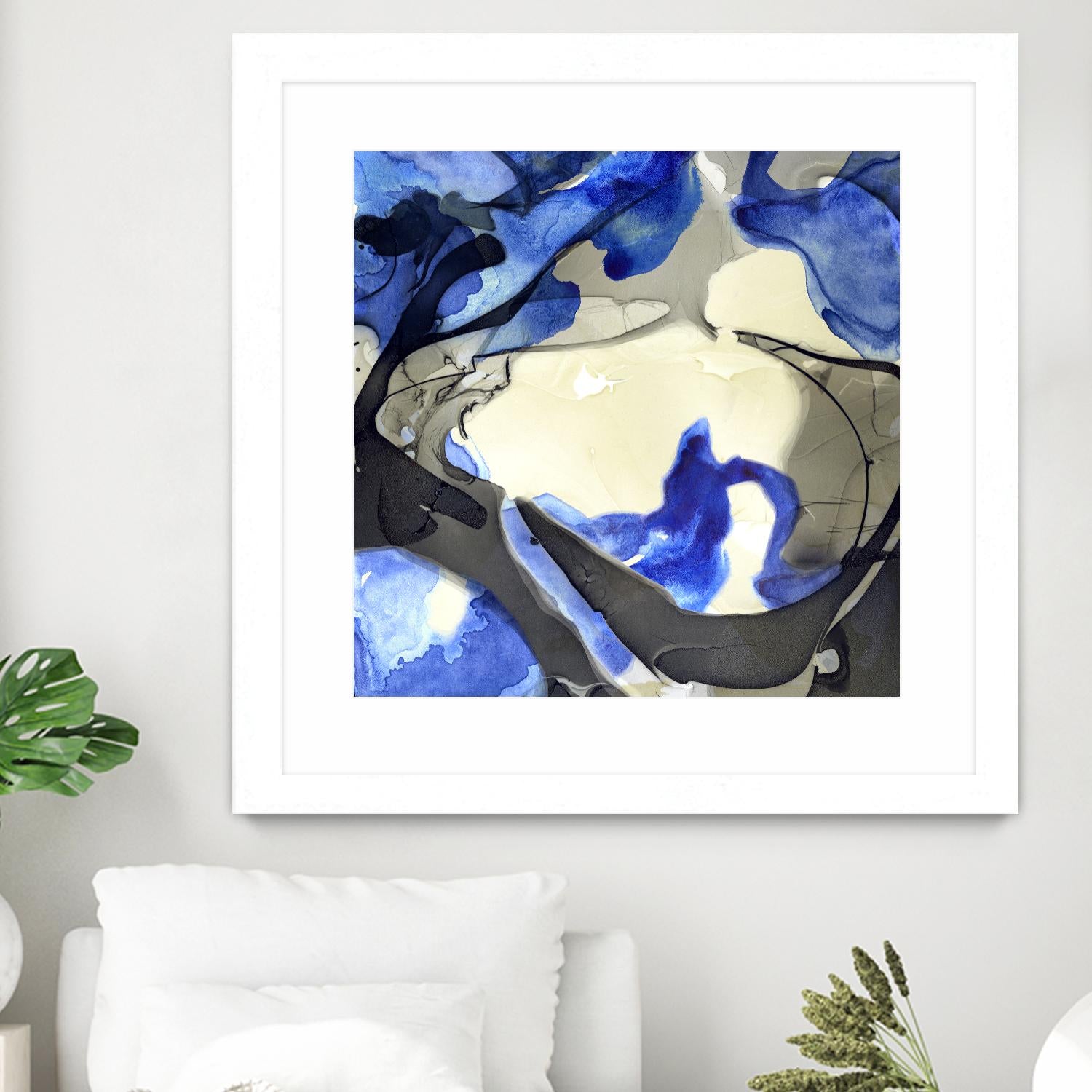 Neon Dreaming J by THE Studio on GIANT ART - grey abstract