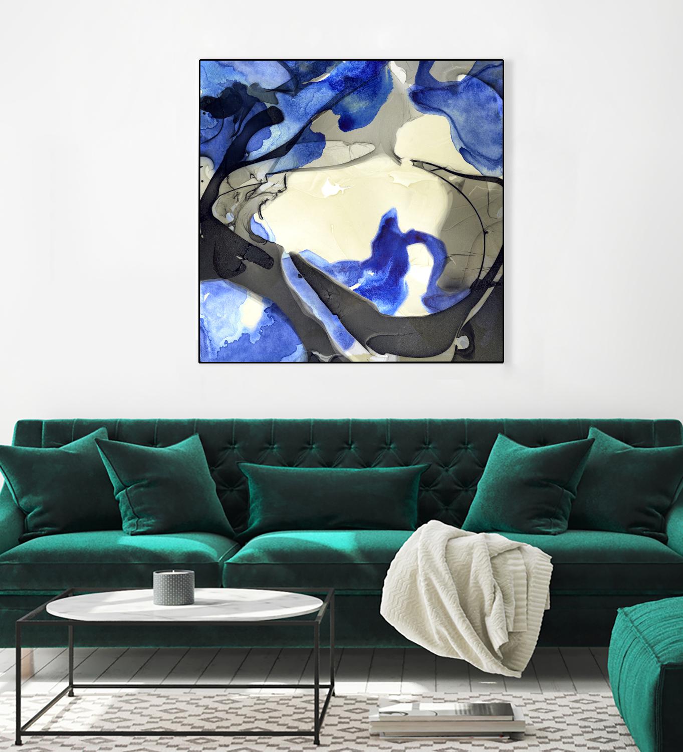 Neon Dreaming J by THE Studio on GIANT ART - grey abstract