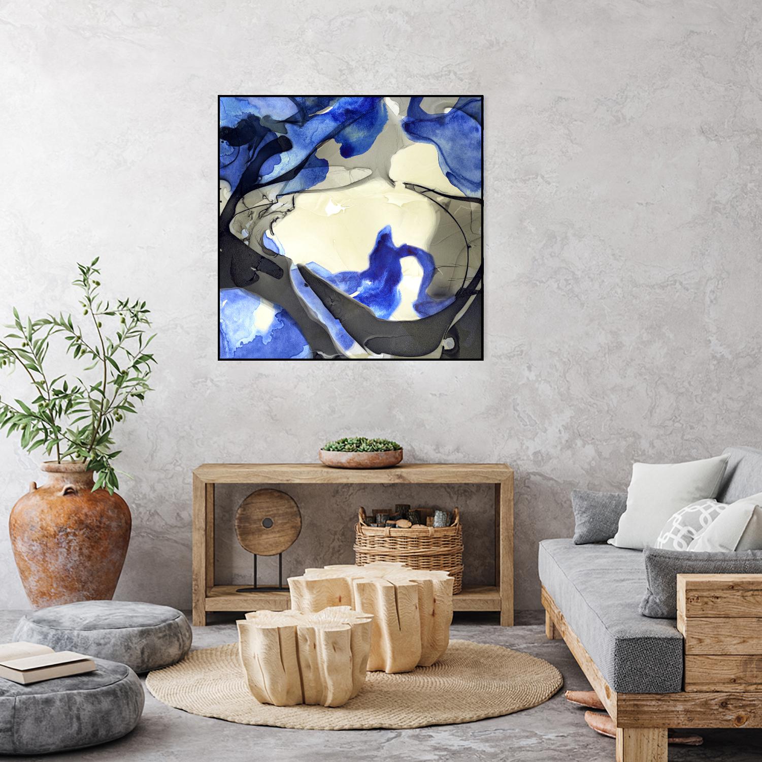 Neon Dreaming J by THE Studio on GIANT ART - grey abstract