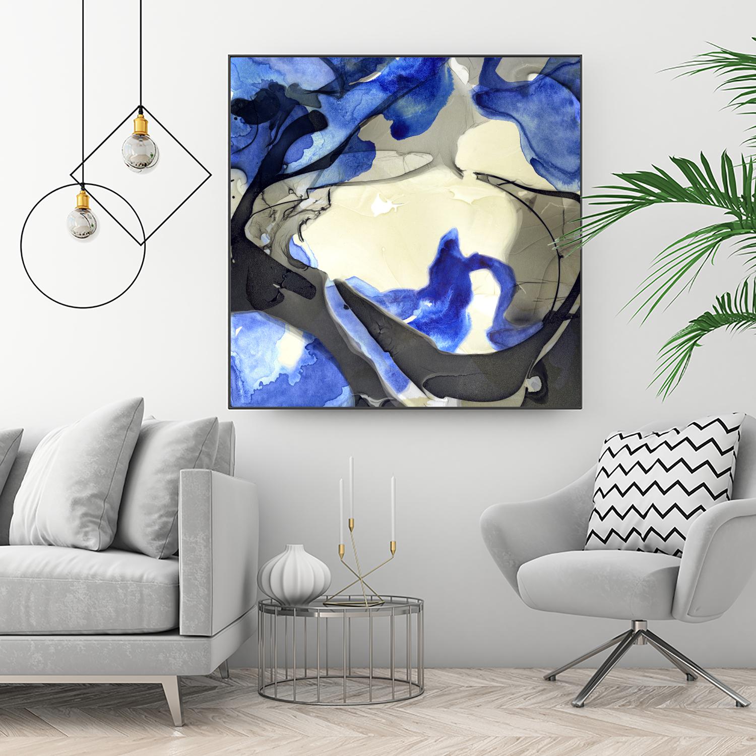Neon Dreaming J by THE Studio on GIANT ART - grey abstract