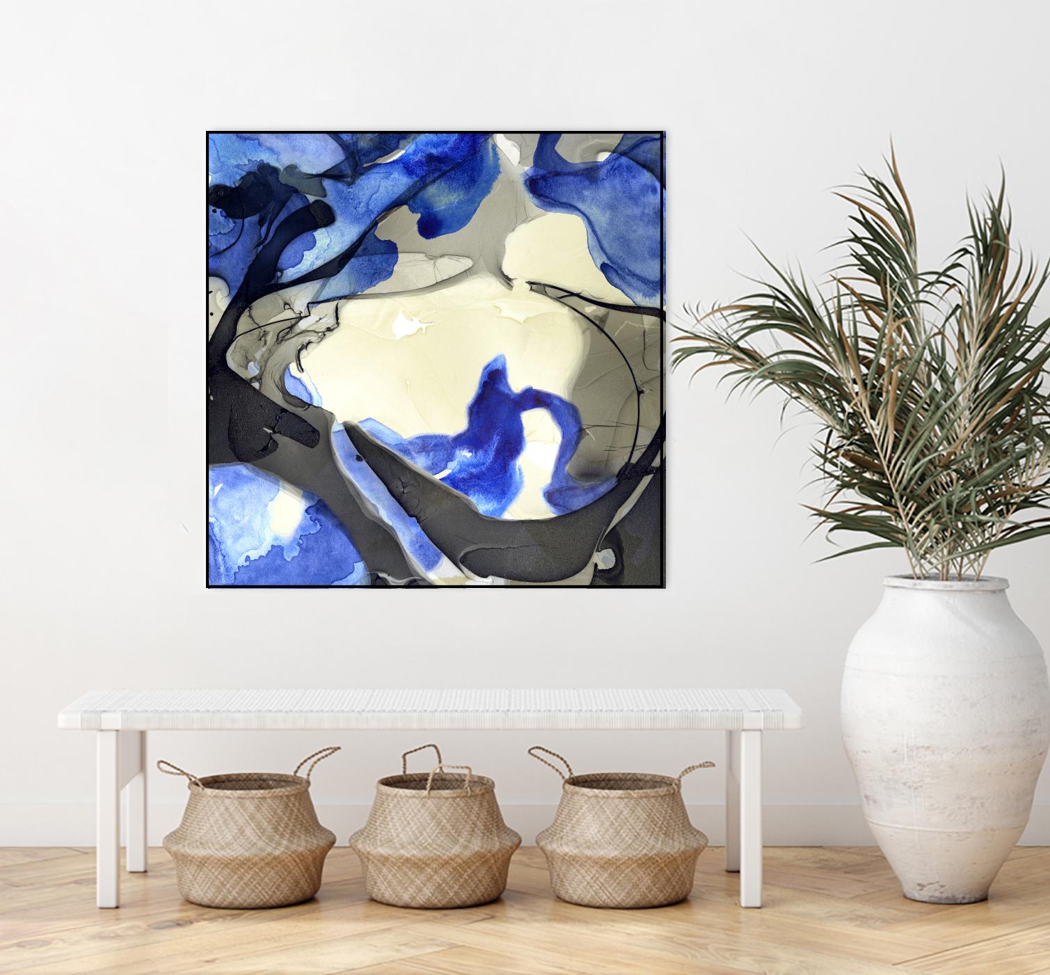 Neon Dreaming J by THE Studio on GIANT ART - grey abstract