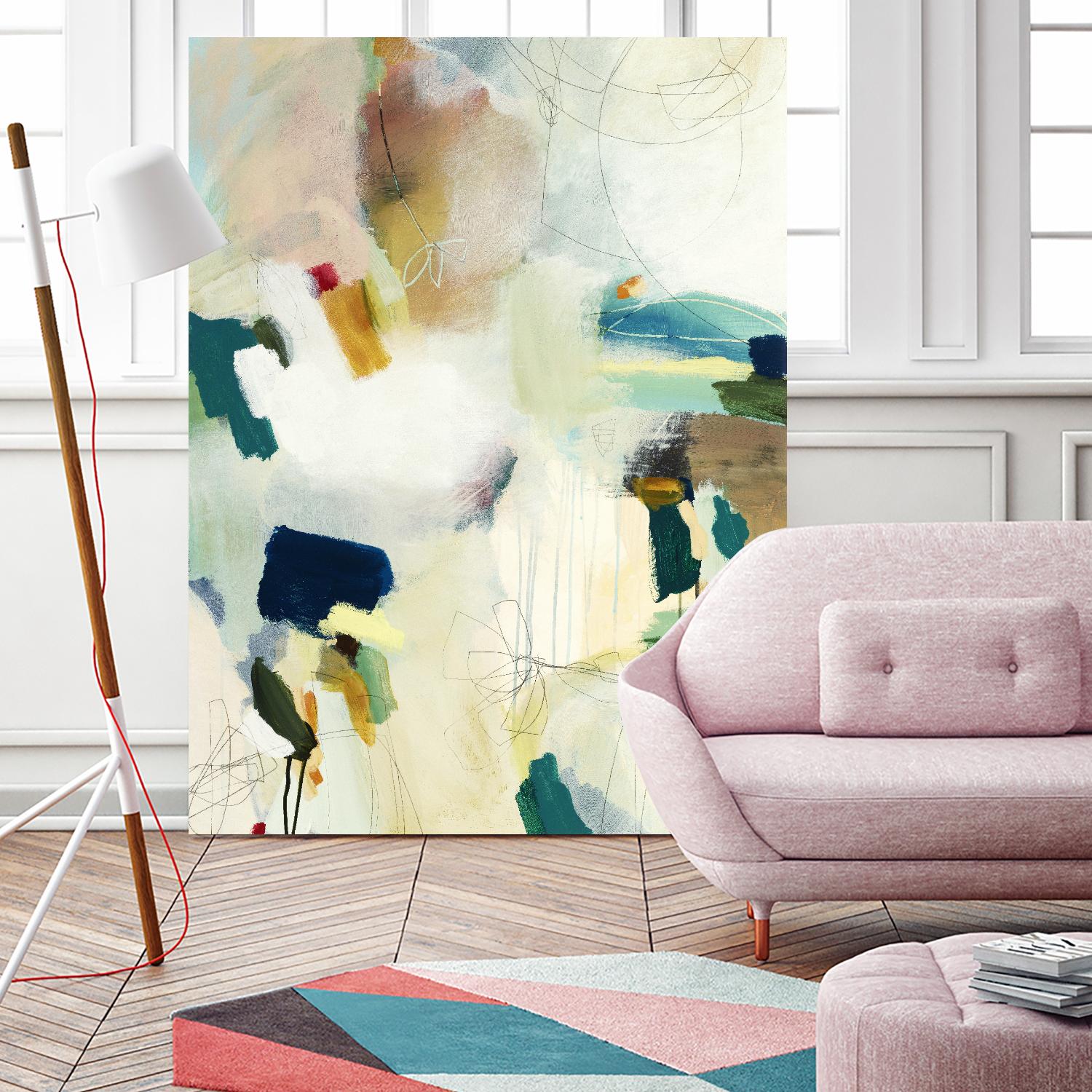 Medley 1 by Kyle Goderwis on GIANT ART - blue abstract