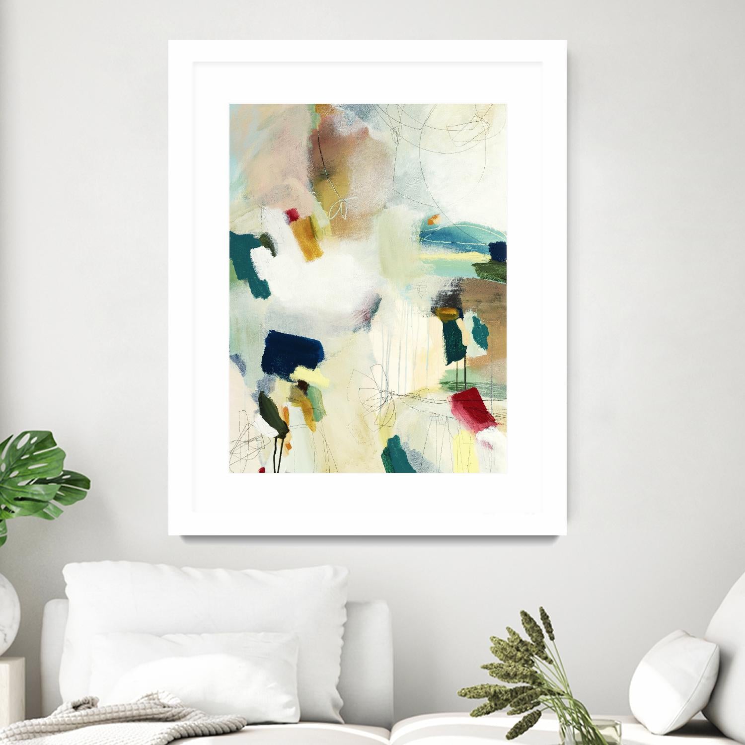 Medley 1 by Kyle Goderwis on GIANT ART - blue abstract