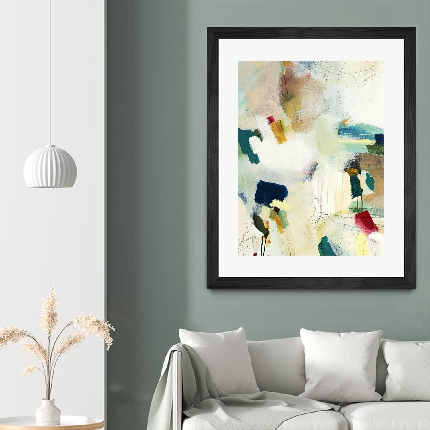 Medley 1 by Kyle Goderwis on GIANT ART - blue abstract