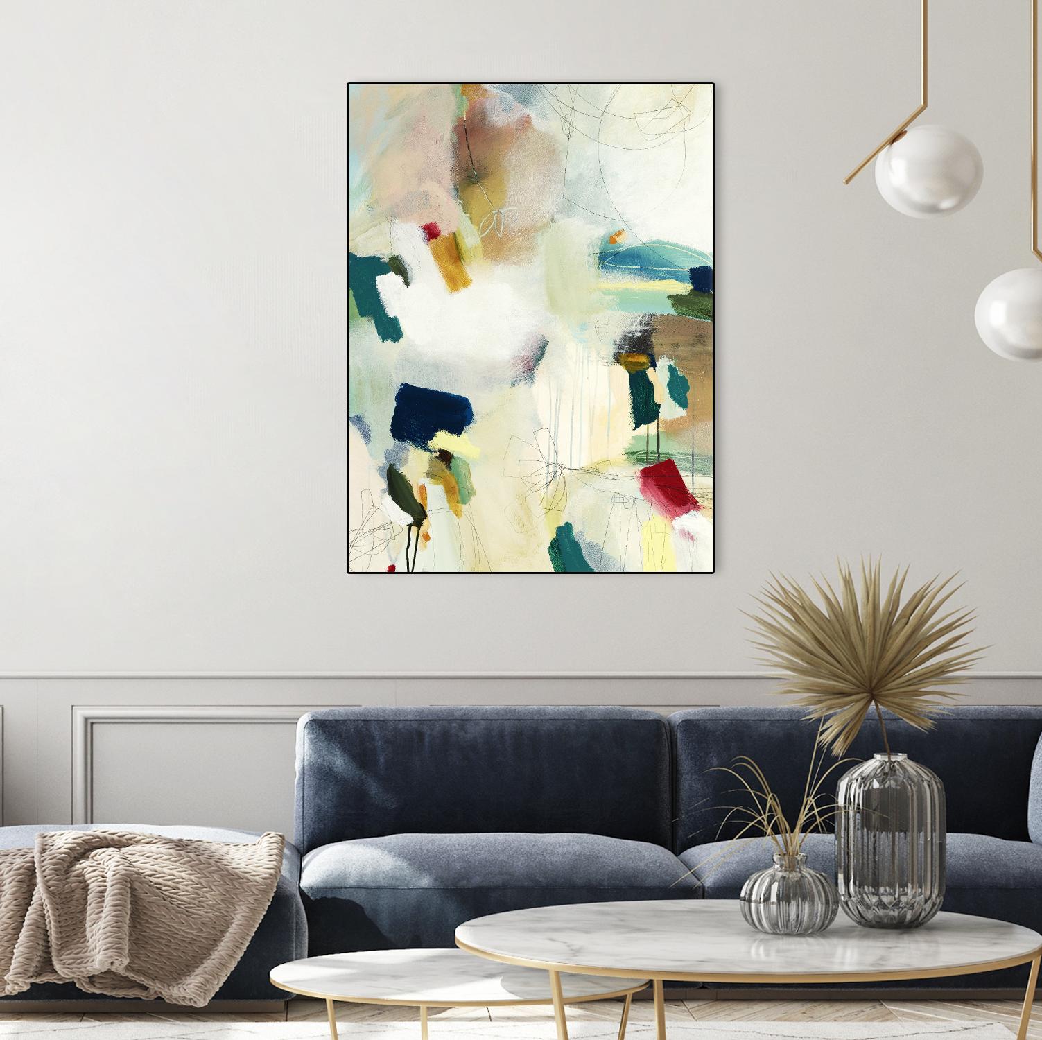 Medley 1 by Kyle Goderwis on GIANT ART - blue abstract