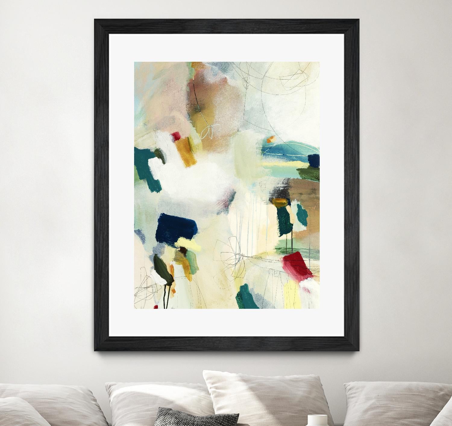 Medley 1 by Kyle Goderwis on GIANT ART - blue abstract