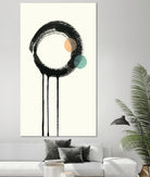 Zen Circles B by Natasha Marie on GIANT ART - green abstract