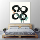Zen Circles C by Natasha Marie on GIANT ART - green abstract