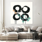 Zen Circles C by Natasha Marie on GIANT ART - green abstract