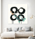 Zen Circles C by Natasha Marie on GIANT ART - green abstract