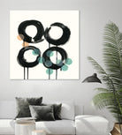 Zen Circles C by Natasha Marie on GIANT ART - green abstract