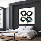 Zen Circles C by Natasha Marie on GIANT ART - green abstract