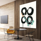 Zen Circles C by Natasha Marie on GIANT ART - green abstract