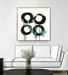 Zen Circles C by Natasha Marie on GIANT ART - green abstract