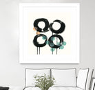 Zen Circles C by Natasha Marie on GIANT ART - green abstract