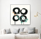 Zen Circles C by Natasha Marie on GIANT ART - green abstract