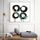 Zen Circles C by Natasha Marie on GIANT ART - green abstract
