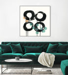 Zen Circles C by Natasha Marie on GIANT ART - green abstract