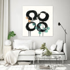 Zen Circles C by Natasha Marie on GIANT ART - green abstract
