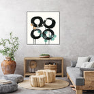 Zen Circles C by Natasha Marie on GIANT ART - green abstract