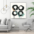Zen Circles C by Natasha Marie on GIANT ART - green abstract