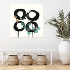 Zen Circles C by Natasha Marie on GIANT ART - green abstract