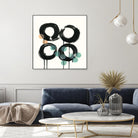 Zen Circles C by Natasha Marie on GIANT ART - green abstract