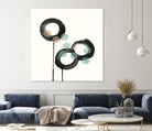 Zen Circles D by Natasha Marie on GIANT ART - green abstract