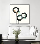 Zen Circles D by Natasha Marie on GIANT ART - green abstract