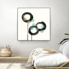 Zen Circles D by Natasha Marie on GIANT ART - green abstract