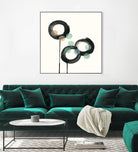 Zen Circles D by Natasha Marie on GIANT ART - green abstract