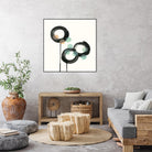 Zen Circles D by Natasha Marie on GIANT ART - green abstract