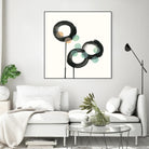 Zen Circles D by Natasha Marie on GIANT ART - green abstract
