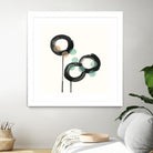 Zen Circles D by Natasha Marie on GIANT ART - green abstract